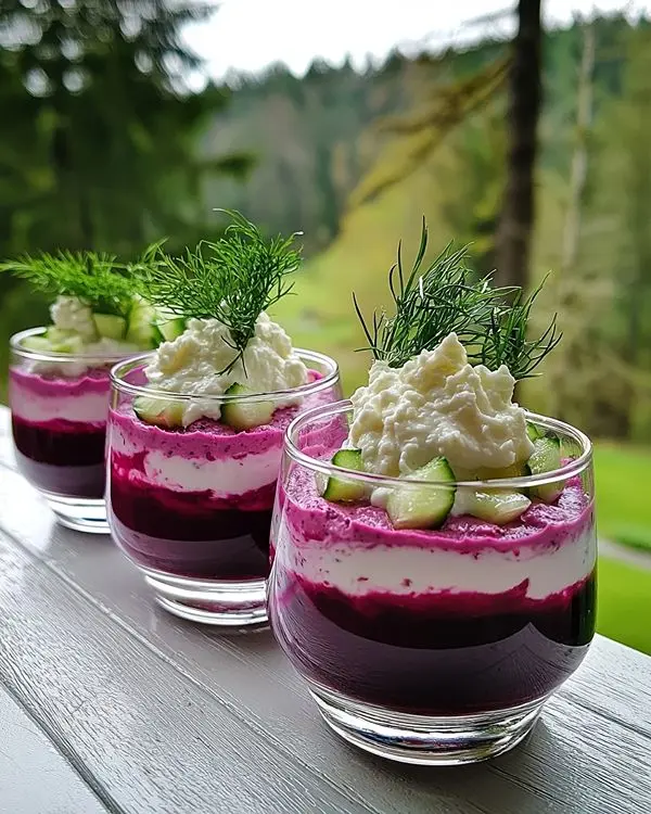 Verrine Mousse de Feta et Betterave 2 Recette de Verrine Mousse de Feta et Betterave