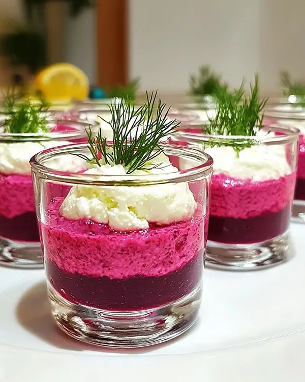 Verrine Mousse de Feta et Betterave 4 Verrine Mousse de Feta