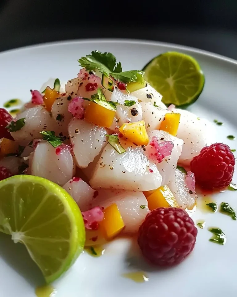 Ceviche de Bar au Litchi