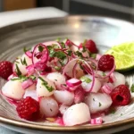 Ceviche de Loup de Mer à la Framboise