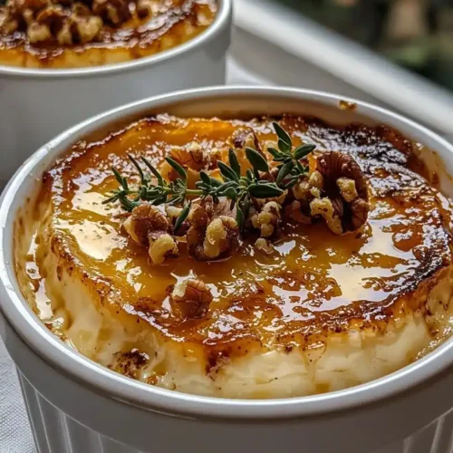Crème Brûlée Salée au Chèvre