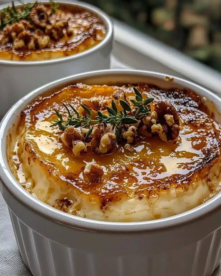 Crème Brûlée Salée au Chèvre