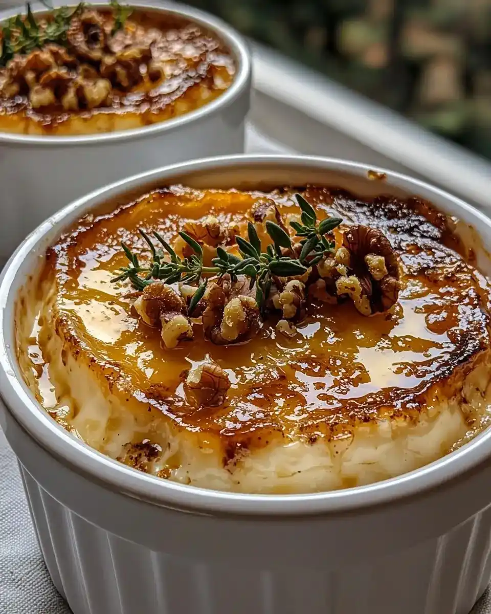 Crème Brûlée Salée au Chèvre