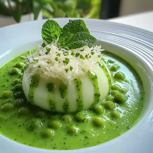 Île Flottante Salée au Parmesan