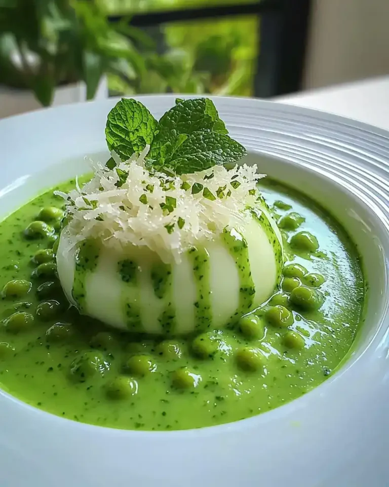 Île Flottante Salée au Parmesan