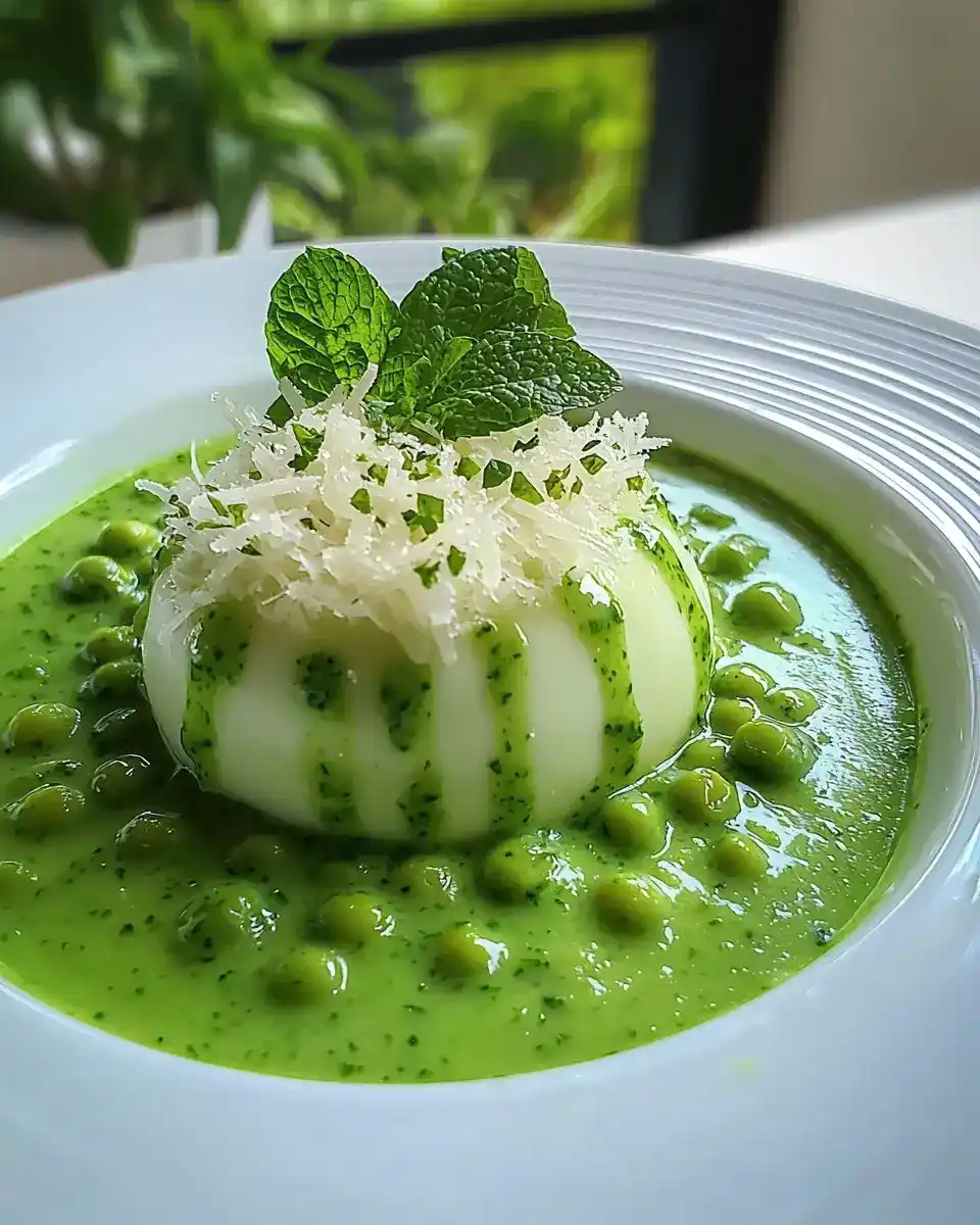 Île Flottante Salée au Parmesan