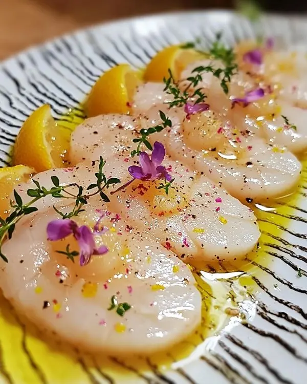 Recette Carpaccio de Saint-Jacques Magique