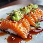 Tataki de Saumon Mariné Soja-Érable