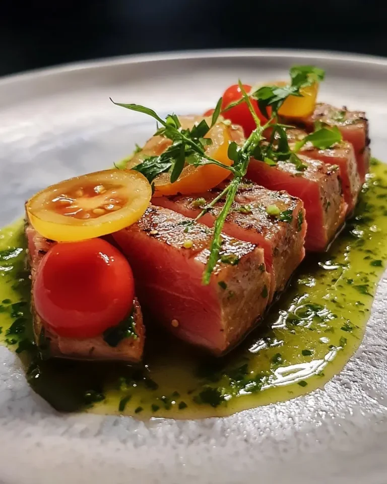Tataki de Thon Rouge sur Gaspacho