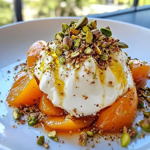 Burrata sur Carpaccio de Kaki