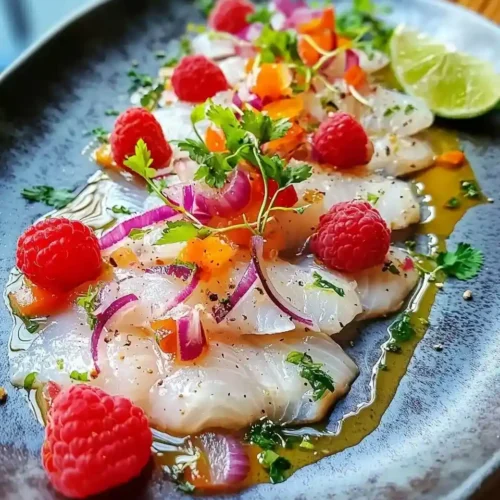 Ceviche de Bar au Lait de Coco