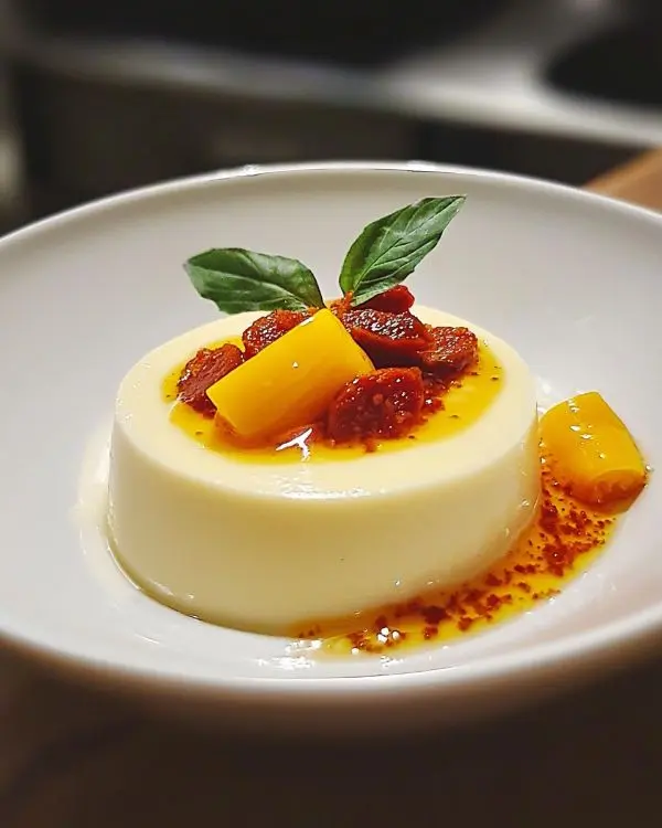 Coulis de Poivron Jaune & Chorizo Croustillant