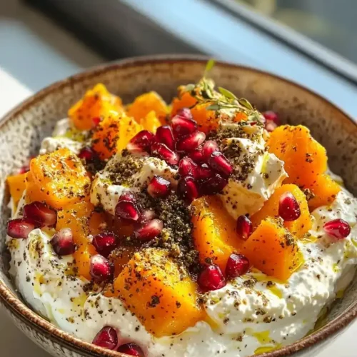 Feta Fouettée au Citron Confit, Courge Butternut Rôtie au Za'atar 2 Feta Fouettée au Citron Confit, Courge Butternut Rôtie au Za'atar