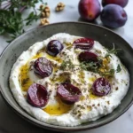 Feta Fouettée au Za'atar et Prunes Dorées