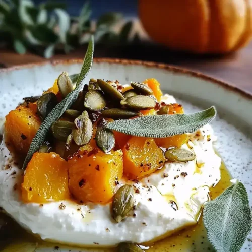 Feta fouettée Onctueuse avec Courge Butternut Rôtie