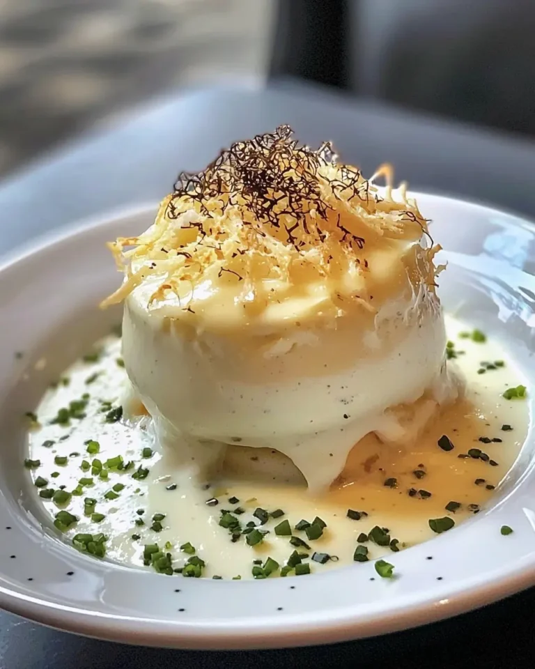 Flottante Salée à la Truffe sur Velouté de Panais