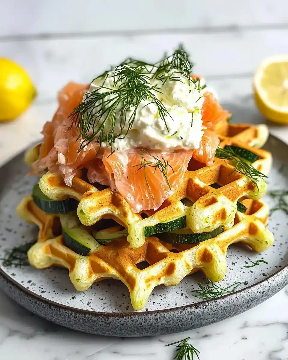 Gaufre de Courgette au Parmesan