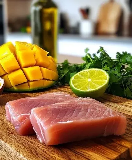 Ingrédients pour Tataki de Thon, Sauce Vierge Exotique