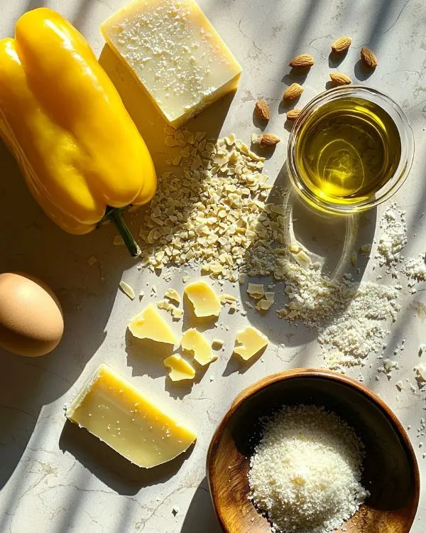 Les ingrédients pour Île Flottante Salée au Parmesan
