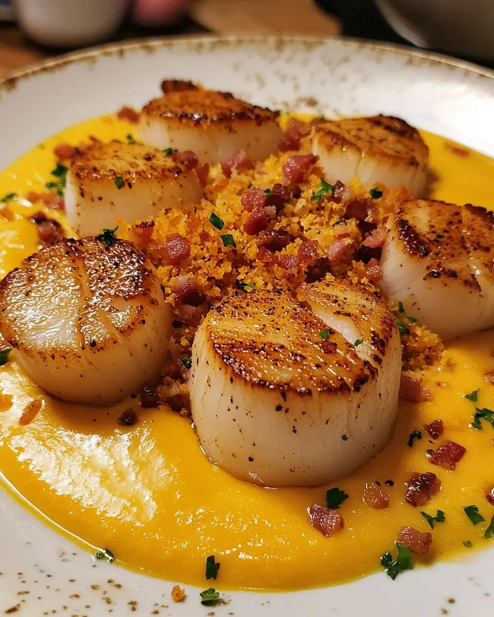 Noix de Saint-Jacques, Velouté de Butternut