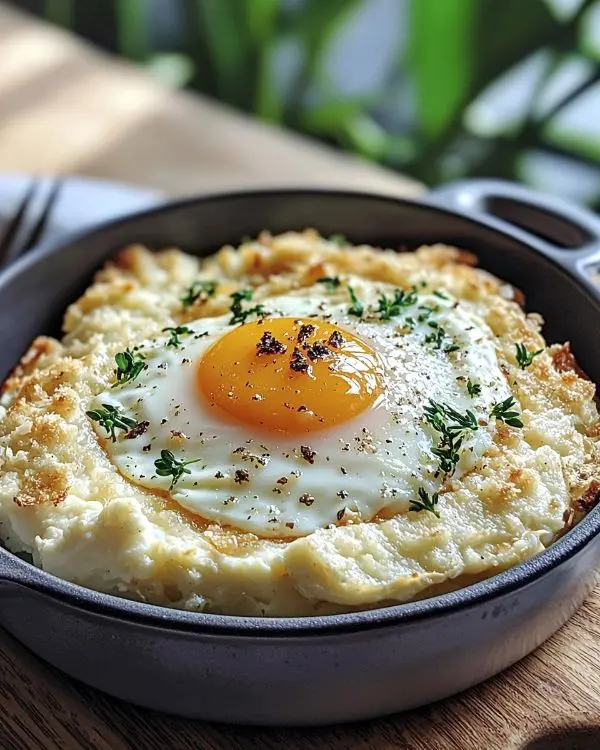 Œuf Parfait 64°C, Mousseline de Chou-fleur à la Truffe & Chips de Parmesan