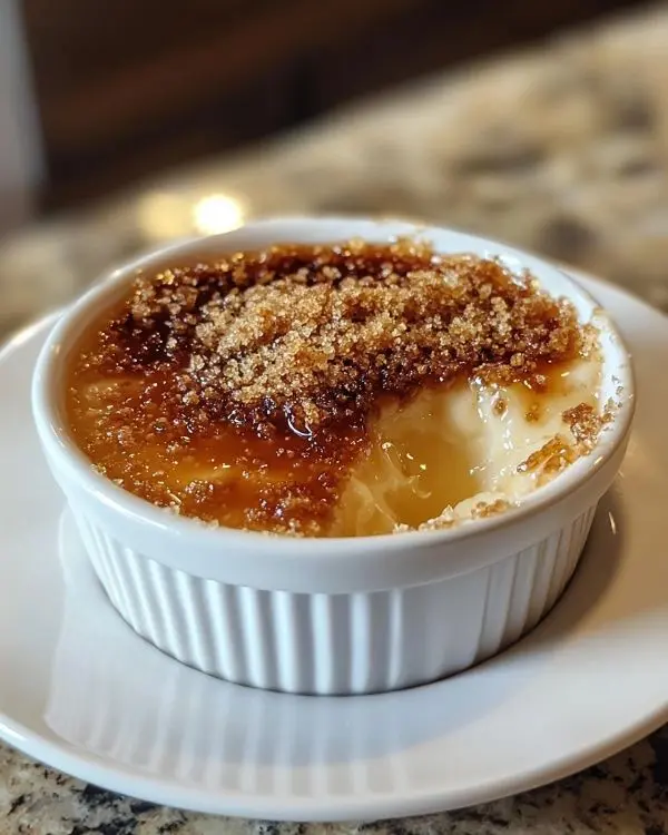 Recette Crème Brûlée Salée au Foie Gras, Chutney de Figues & Éclats de Pain d'Épices