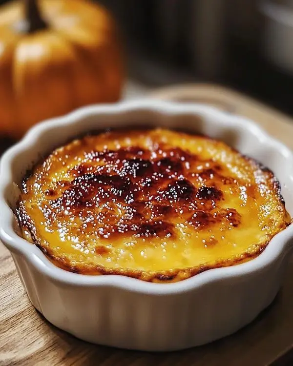 Crème Brûlée Salée au Potimarron Fumée 4 Recette Crème Brûlée Salée au Potimarron, Éclats de Châtaignes & Lard Fumé