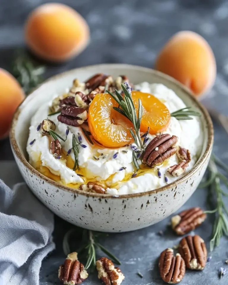 Recette Feta Fouettée au Miel de Lavande Abricots Rôtis