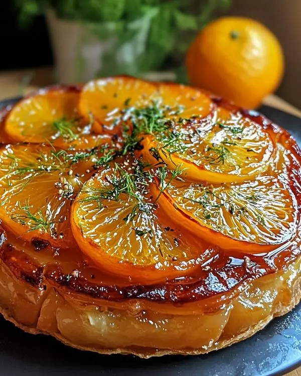 Recette Tarte Tatin de Fenouil Confit à l’Orange