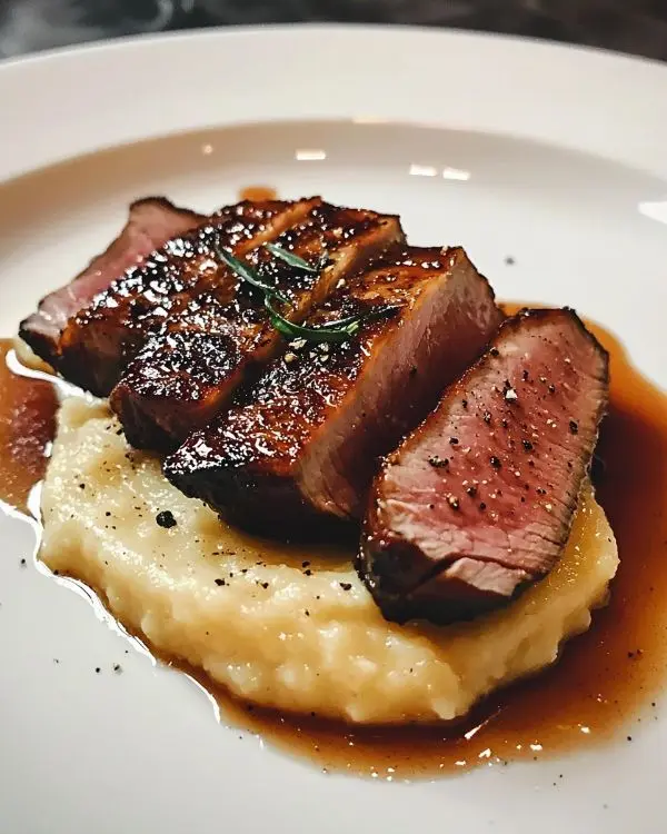 Tataki de Canard Laqué au Miel d'Épices Sublime 3 Recette Tataki de Canard Laqué au Miel d'Épices avec purée de panais vanillée