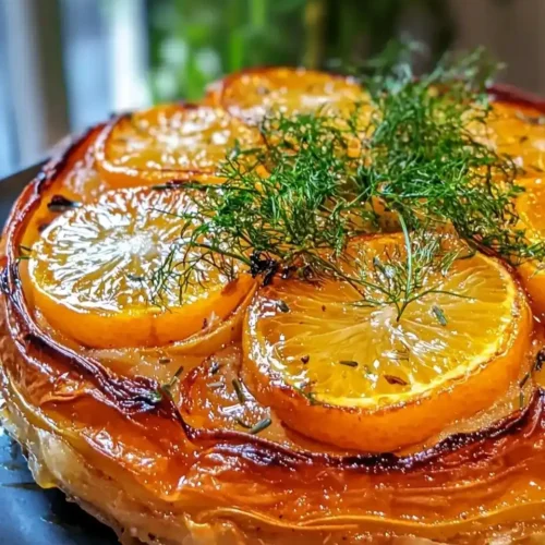 Tarte Tatin de Fenouil Confit à l’Orange
