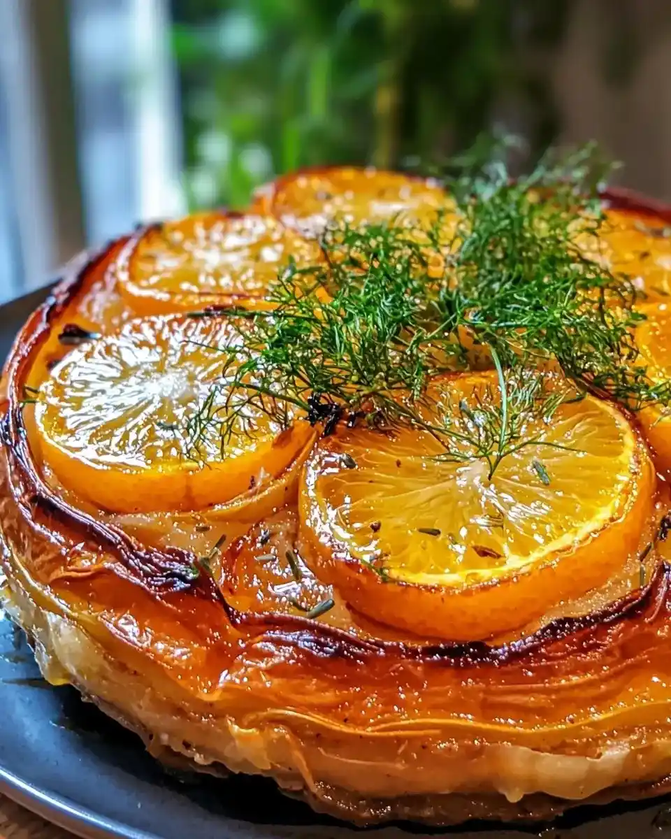 Tarte Tatin de Fenouil Confit à l’Orange