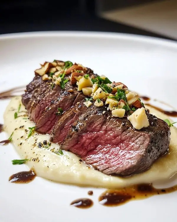 Tataki de Bœuf Exceptionnel 3 Tataki de Bœuf, Purée de Panais à la Truffe