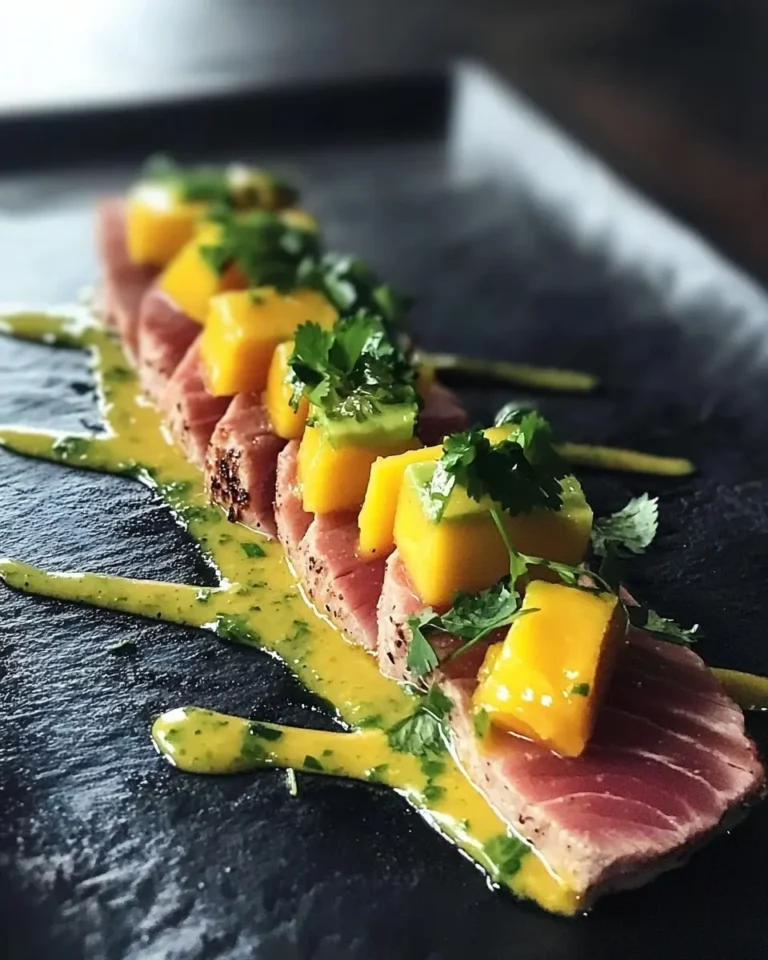 Tataki de Thon Sauce Vierge 10 Tataki de Thon Sauce Vierge