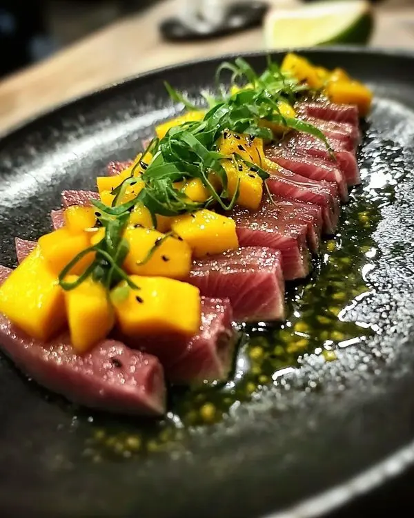 Tataki de Thon, Sauce Vierge Exotique