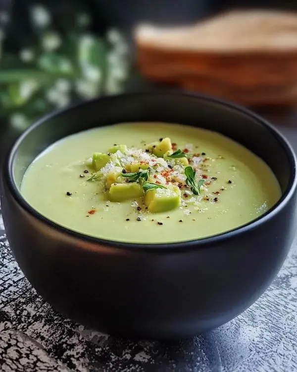 Velouté Glacé d'Avocat, Lait de Coco Soyeux 3 Velouté Glacé d'Avocat, Lait de Coco & Citron Vert