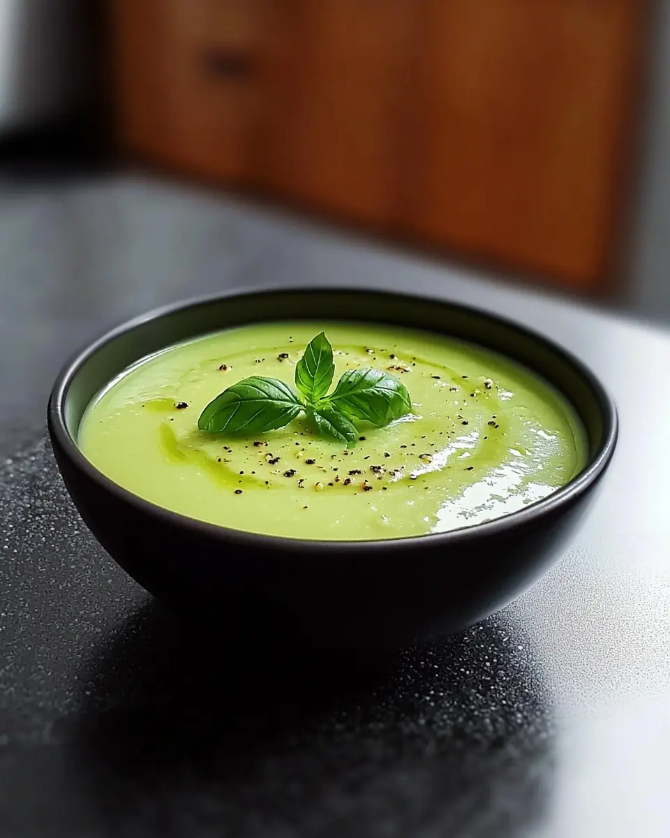 Velouté Glacé d'Avocat, Lait de Coco Soyeux 1 Velouté Glacé d'Avocat