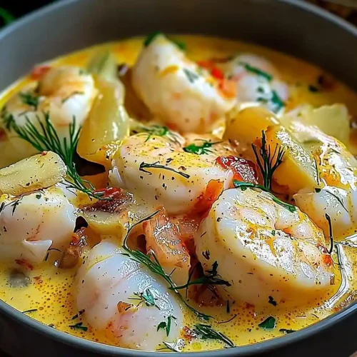 Blanquette de Poissons au Lait de Coco et Curry