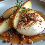 Recettes Burratas Créatives & Fromages Frais 15 Burrata sur Poires Rôties au Sirop d’Érable