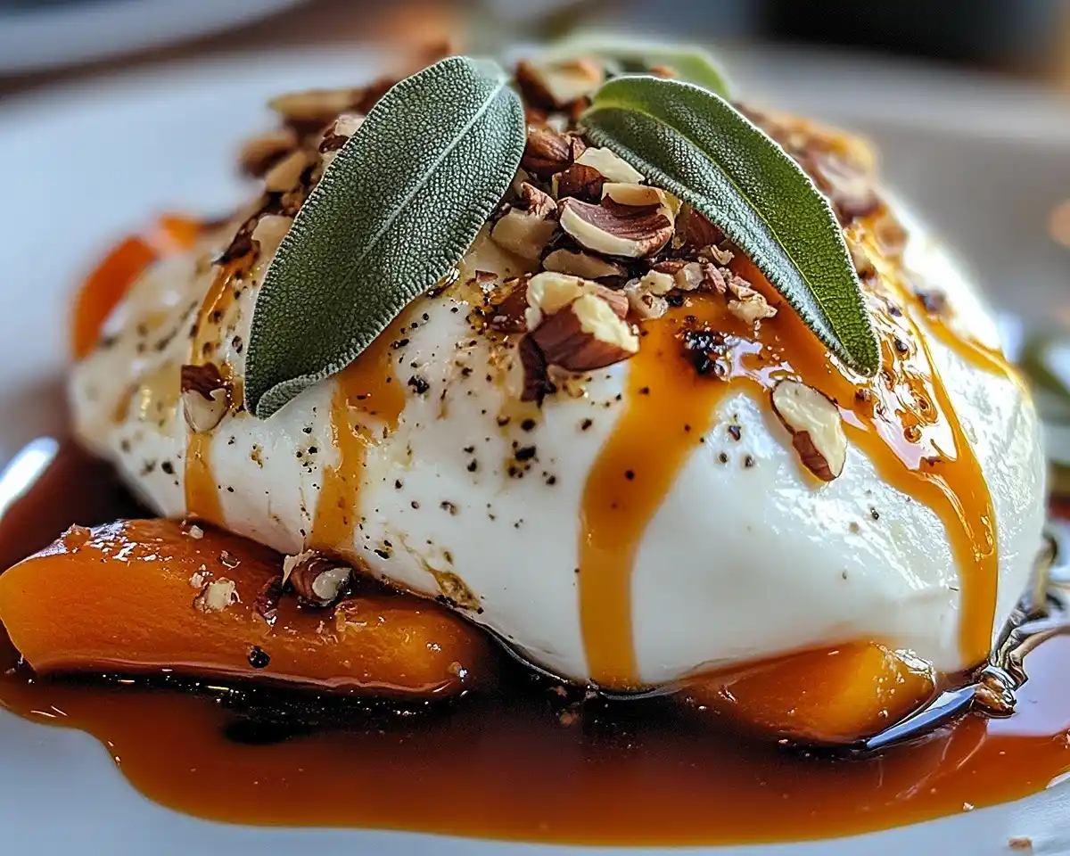 Burrata sur Potimarron Rôti