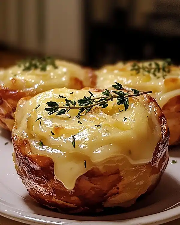 Cannelé Salé au Parmesan, Cœur Coulant au Comté & Thym
