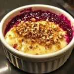 Crème Brûlée Salée au Chèvre Confit de Betterave