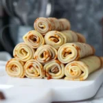 Mousses, Crèmes et Desserts 9 Crêpes Roulées à la Pâte à Tartiner