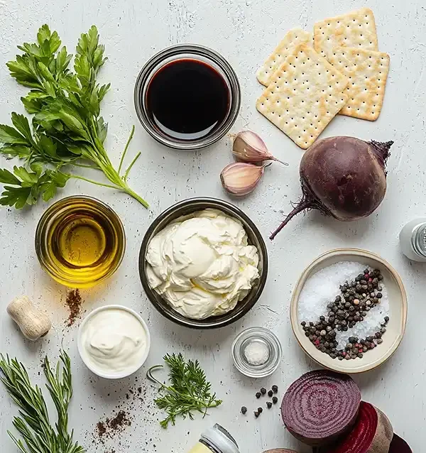 Les ingrédients pour Tiramisu Salé de Betterave