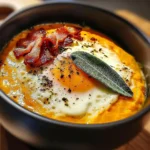 Recettes Œufs Gourmands et Cromesquis 12 Œuf Parfait sur Velouté de Potimarron