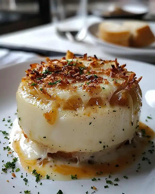 Recette Île Flottante Salée au Comté