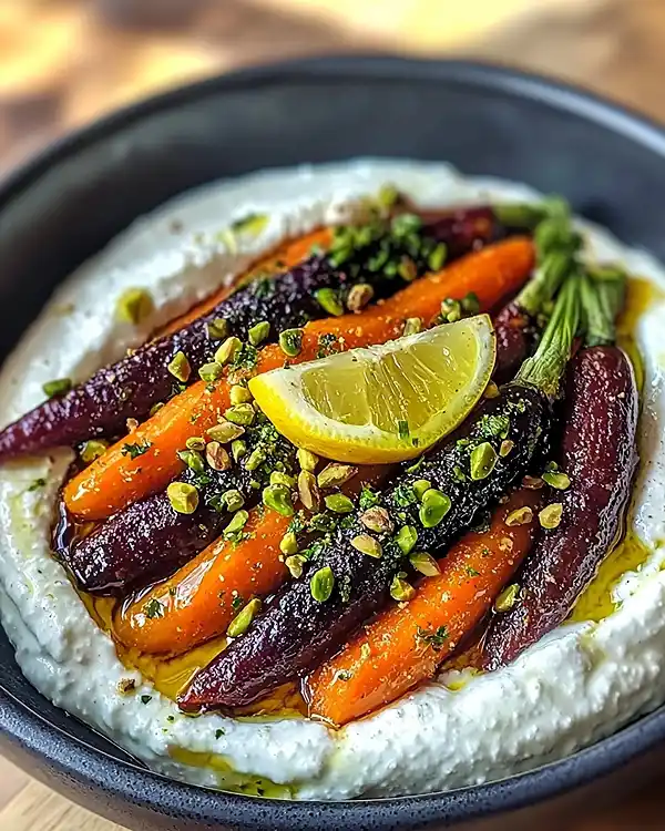 Feta Fouettée au Citron Confit et Carottes Rôties 5 Recette Feta Fouettée au Citron Confit et Carottes