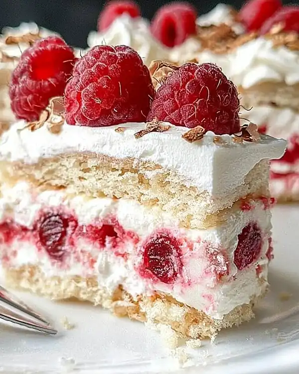 Gâteau Sans Cuisson Framboises 4 Recette Gâteau sans cuisson framboises