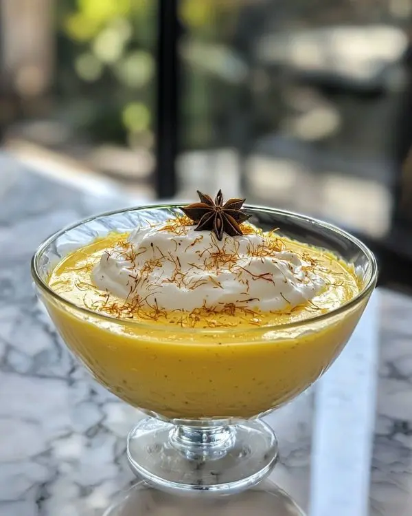 Recette Île Flottante Salée au Safran Velouté Glacé