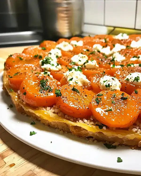 Recette Tarte Tatin de Carottes Glacées au Cumin